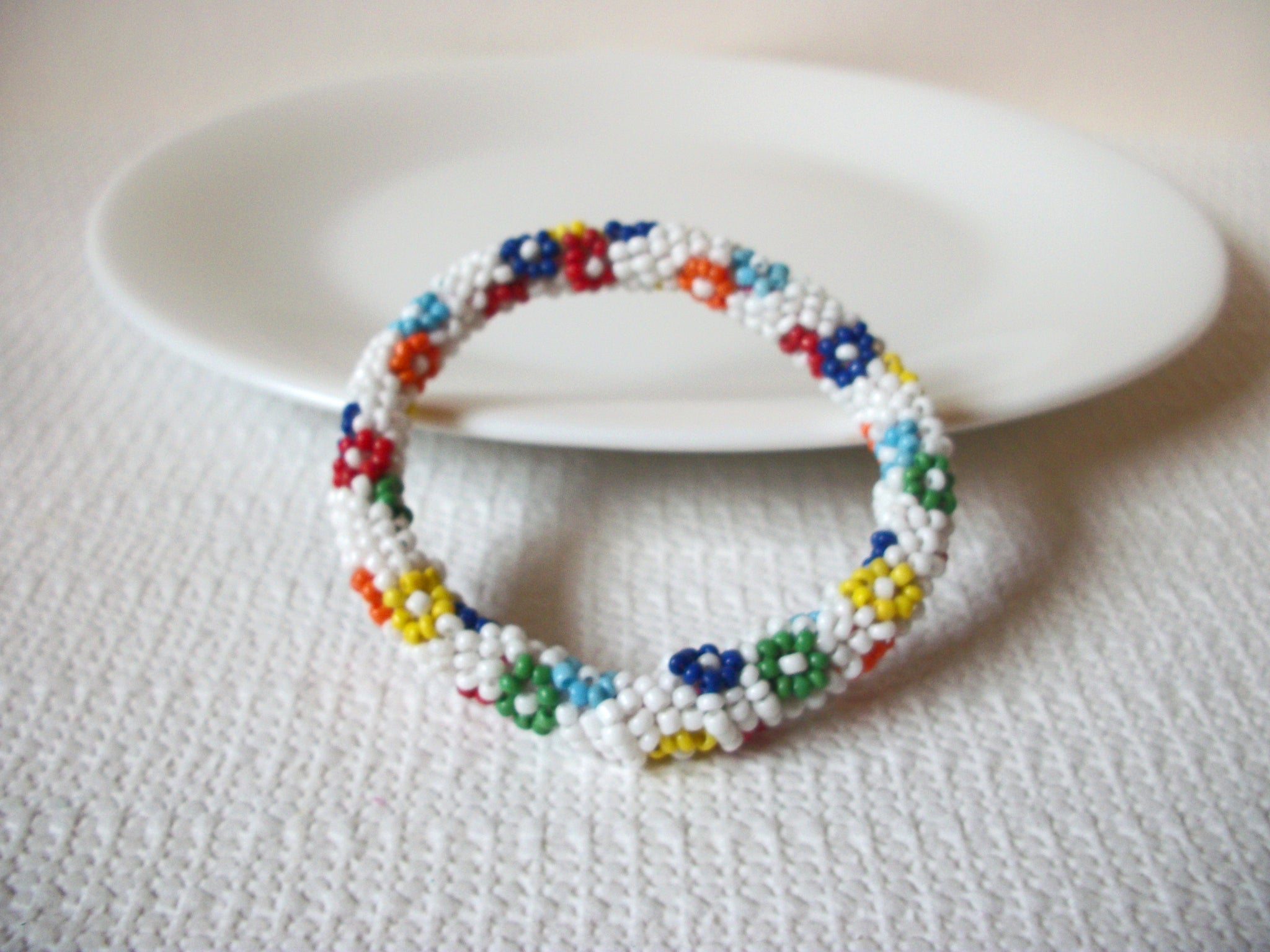 Vintage Native American Glass Bracelet 91120