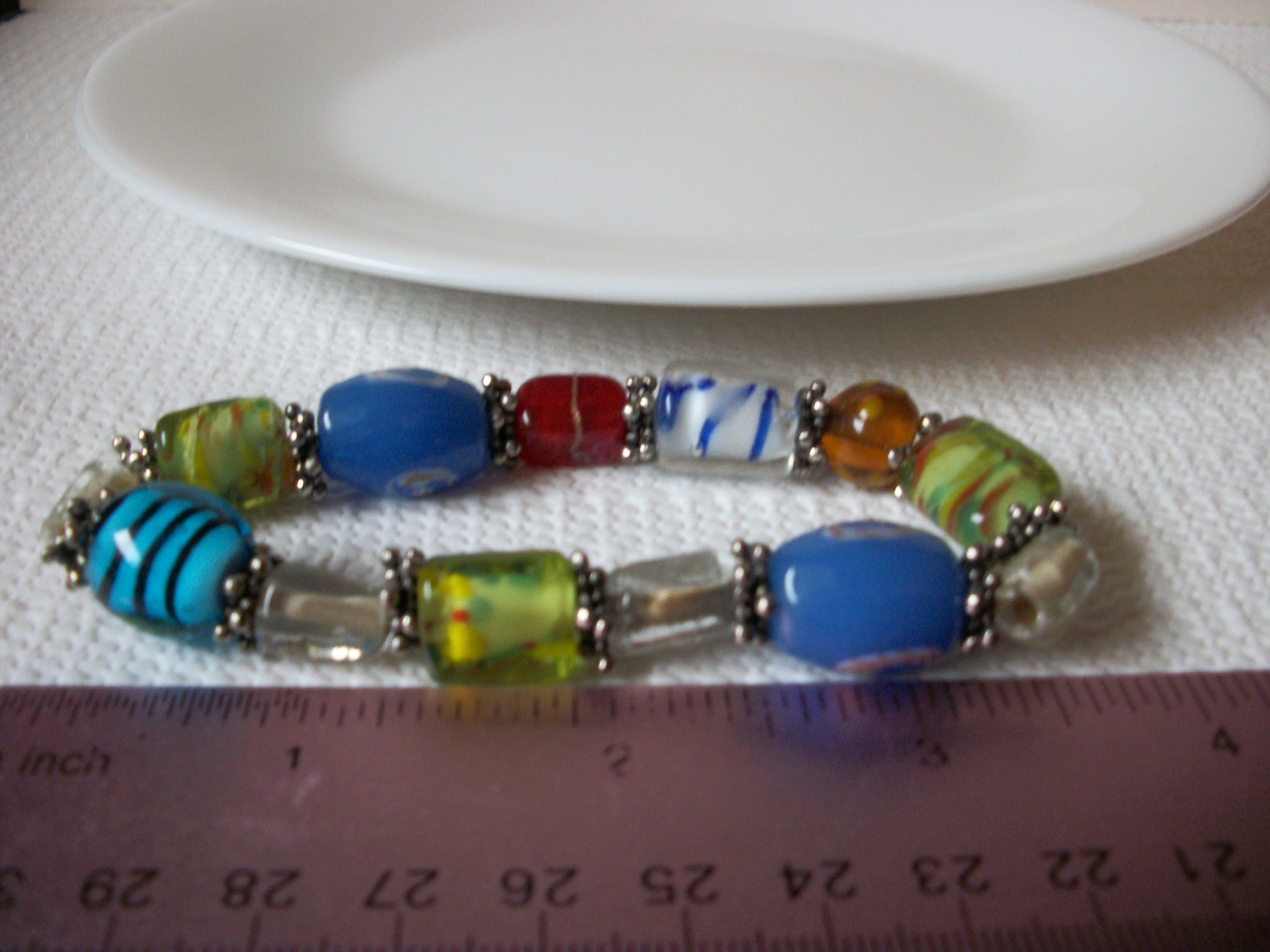 Vintage Glass Murano Foil Glass Bracelet 91120