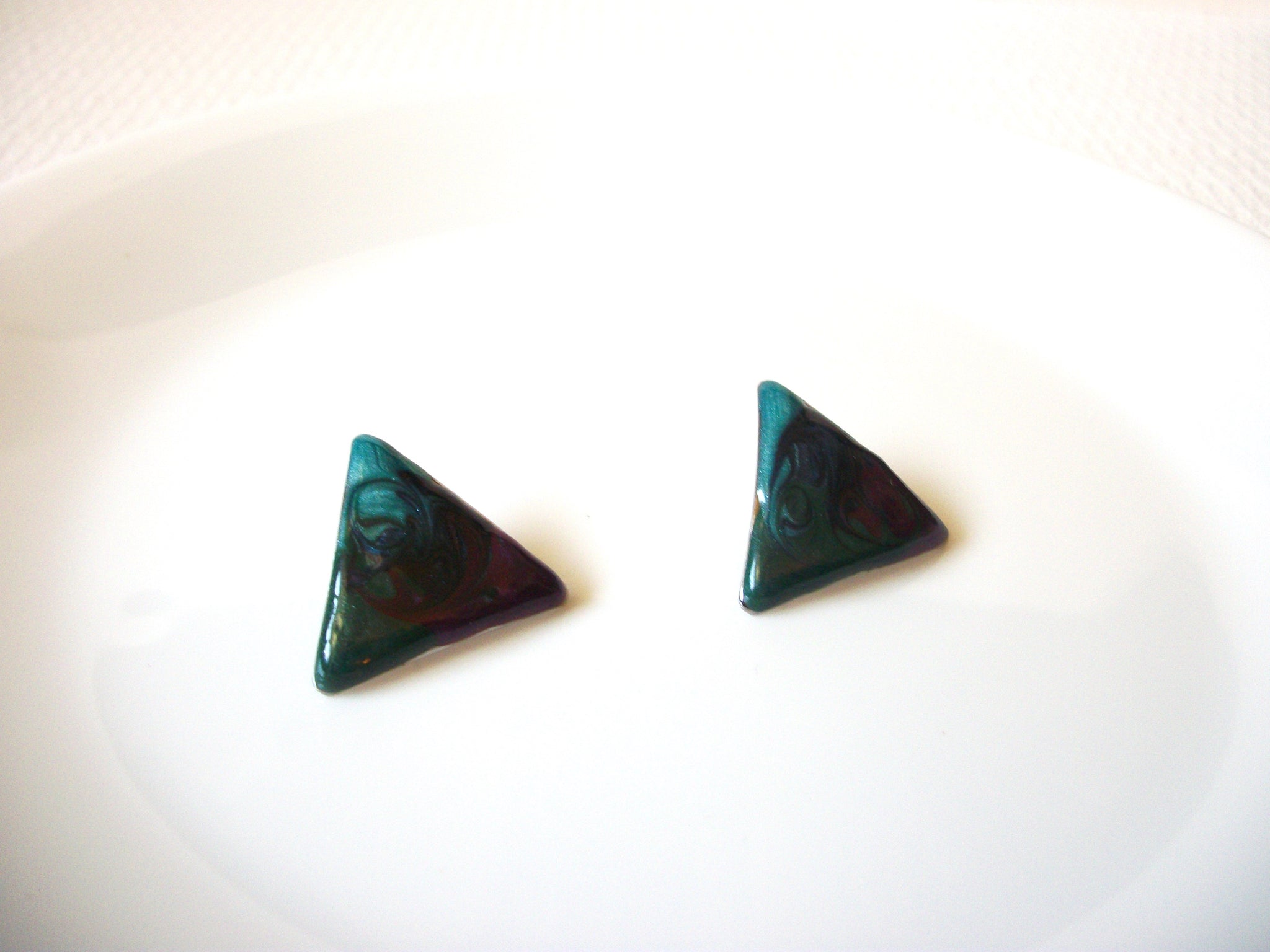 Retro Enameled Earrings 91320