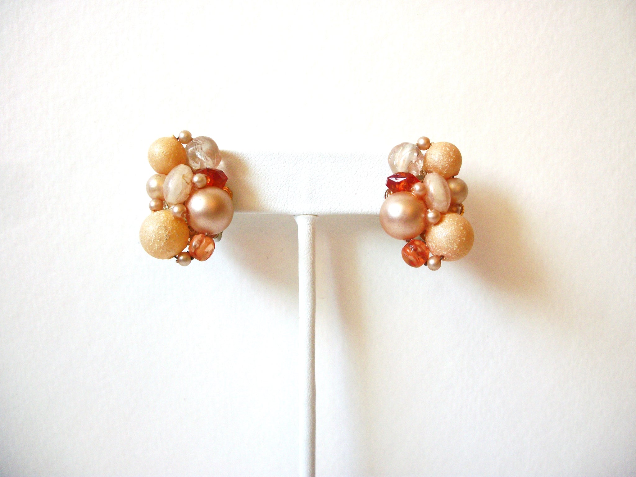 Vintage KARU ARKE Cluster Earrings 91320