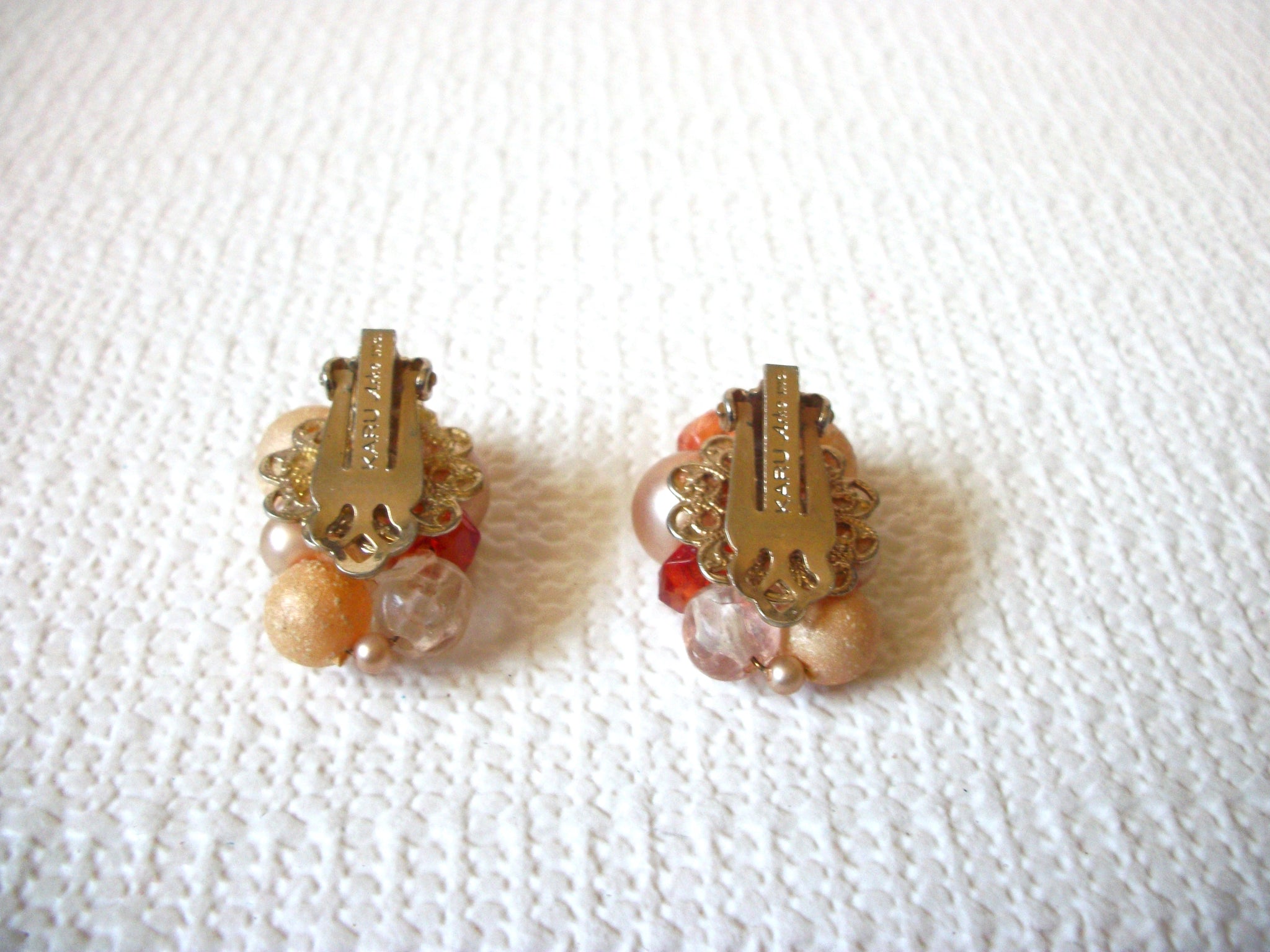 Vintage KARU ARKE Cluster Earrings 91320