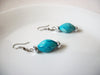 Retro Blue Dangle Earrings 91520
