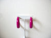Retro 1970s Pink Hoop Earrings 91520
