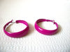Retro 1970s Pink Hoop Earrings 91520
