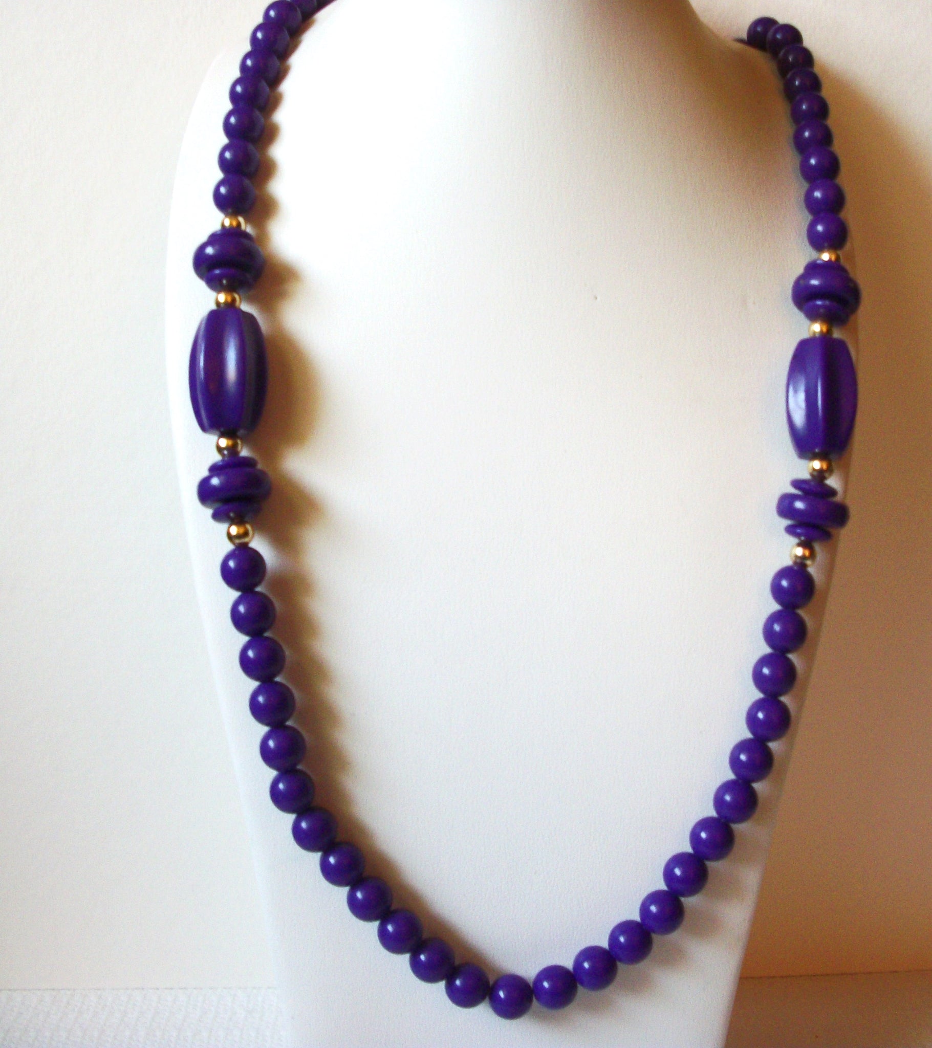Vintage Purple Gold Necklace 91620