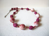 Vintage Fuchsia Plum Necklace 91720