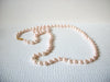 Vintage Pale Pink Glass Pearl Necklace 91720