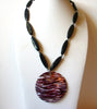 Vintage Animal Print Shell Necklace 91920