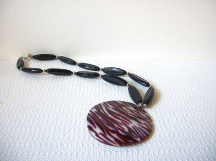 Vintage Animal Print Shell Necklace 91920