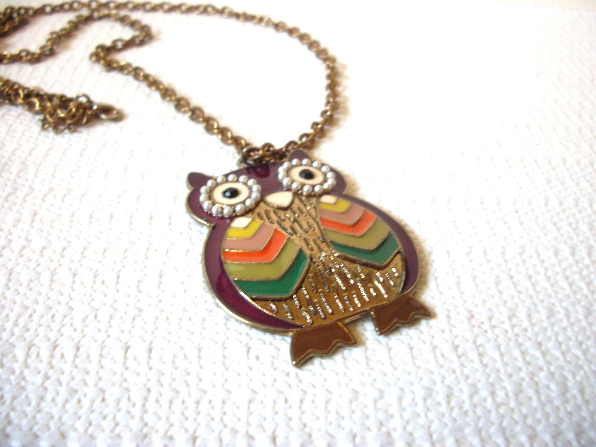 Vintage Owl Necklace 91920