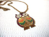 Vintage Owl Necklace 91920