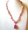 Vintage Rose Quartz Necklace 91920
