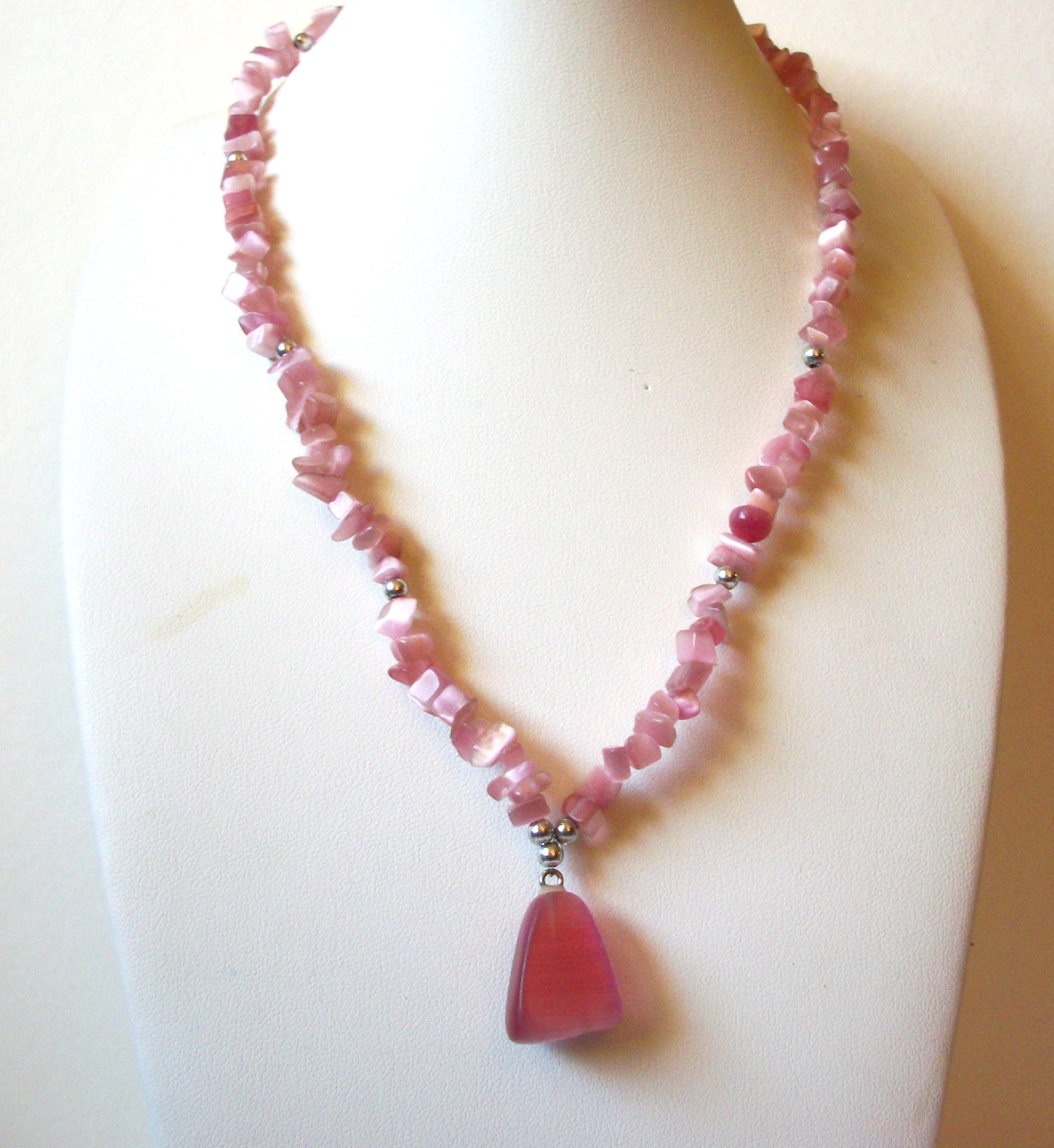 Vintage Rose Quartz Necklace 91920