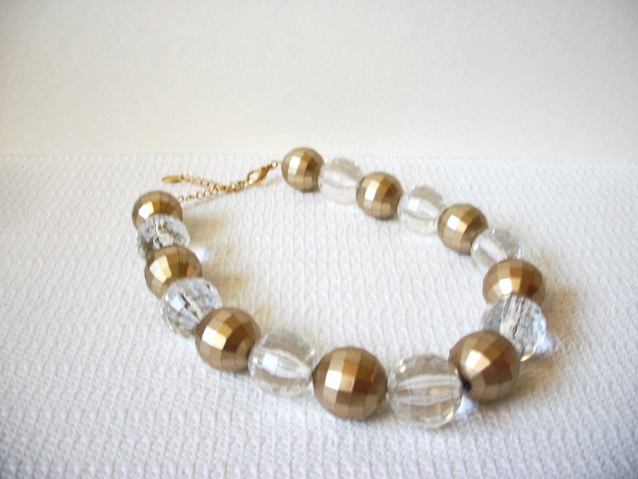 BIJOUX TERNER Gold Clear Chunky Necklace 91920