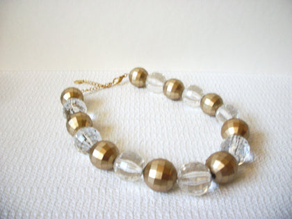 BIJOUX TERNER Gold Clear Chunky Necklace 91920