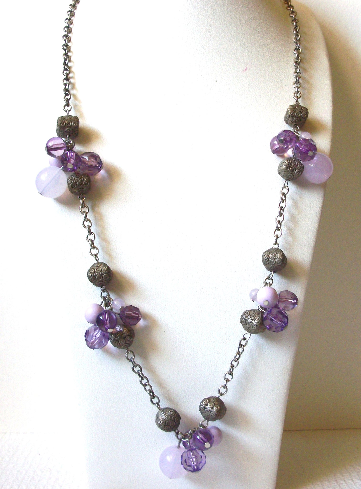 Jillian Michel Lavender Silver Necklace 92020