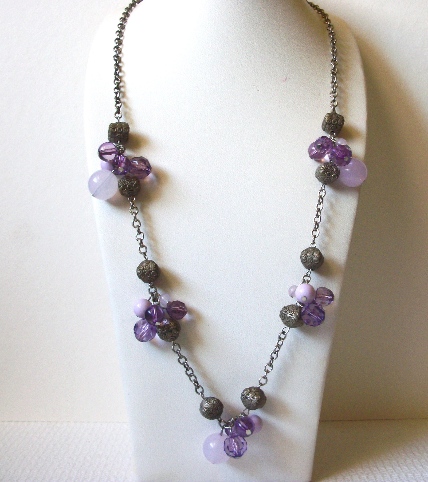 Jillian Michel Lavender Silver Necklace 92020