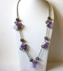 Jillian Michel Lavender Silver Necklace 92020