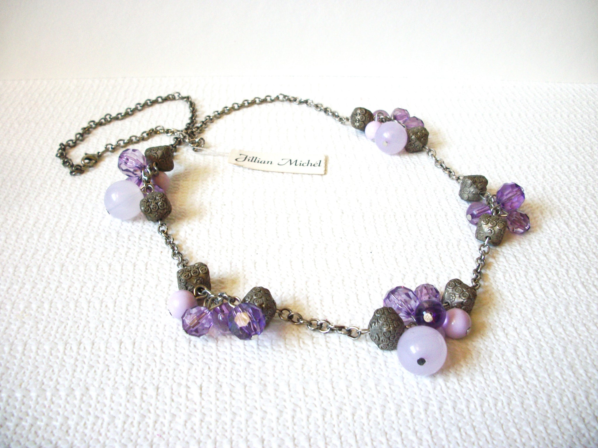 Jillian Michel Lavender Silver Necklace 92020