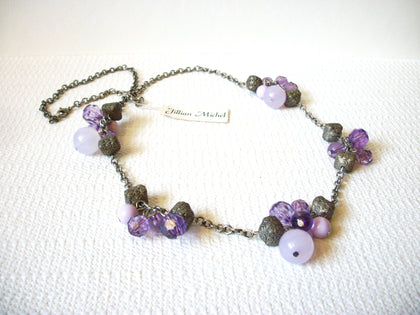 Jillian Michel Lavender Silver Necklace 92020