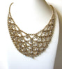 Vintage Rhinestones Bib Necklace 92020