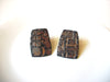 Vintage Rustic Wood Earrings 92020