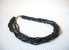 Vintage Peacock Glass Necklace 92120