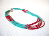 Vintage Southwestern Glass Necklace 92220
