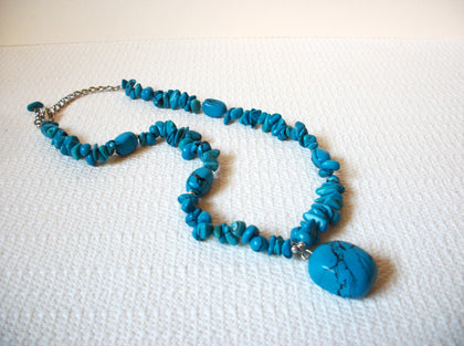 Vintage Southwestern Turquoise Stone Necklace 92320