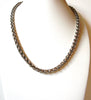 Vintage Silver Toned Rope Necklace 92420
