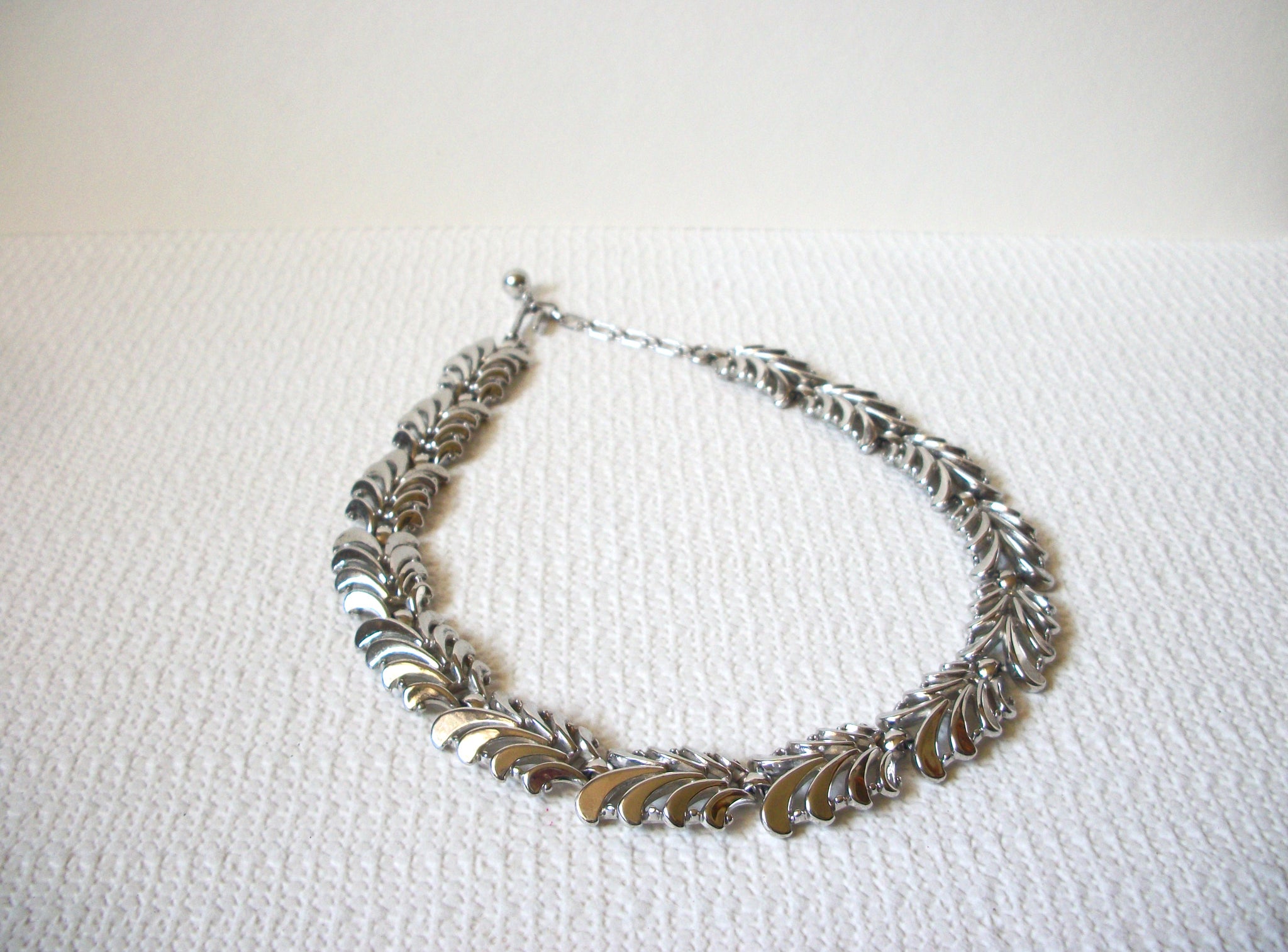Vintage TRIFARI Art Deco Silver Necklace 92420