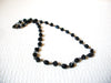 Vintage Black Glass Necklace 92420
