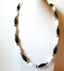 Retro Black White Necklace 92620