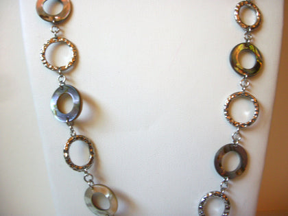 Vintage LIA SOPHIA Paua Aabalone Necklace 92820