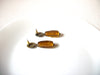 Vintage Honey Gold Glass Earrings 92920