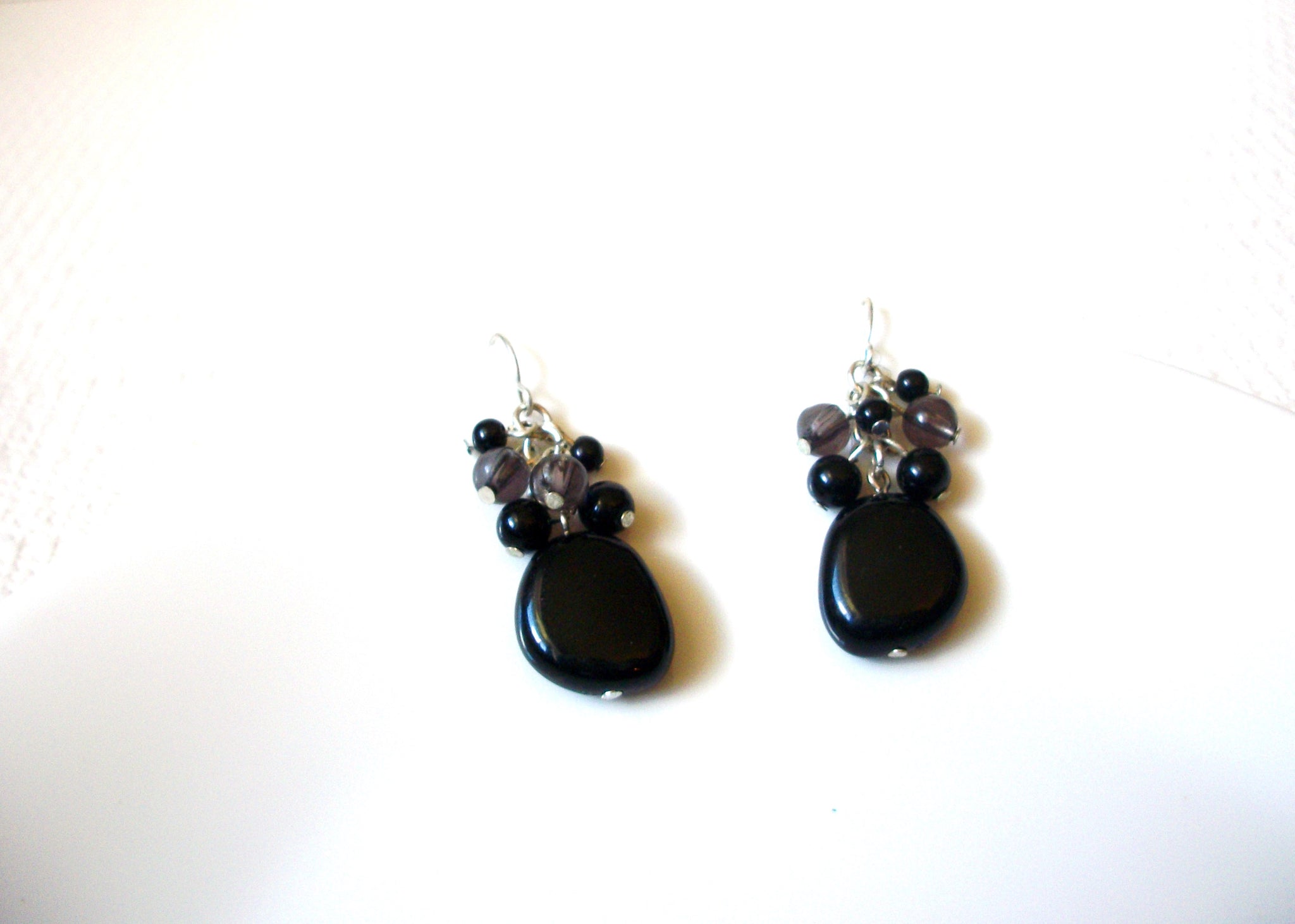 Retro Black Stone Earrings 93020