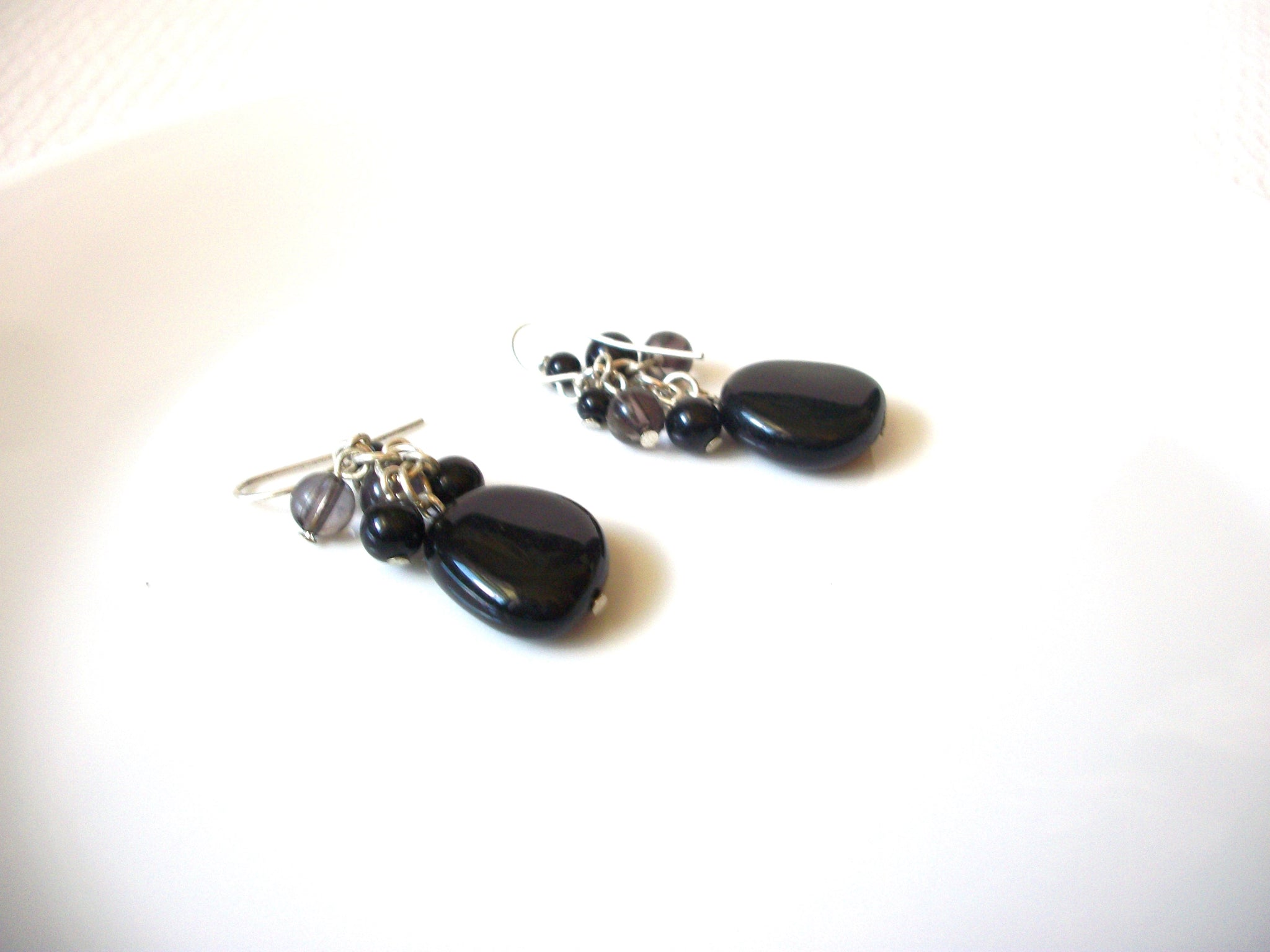 Retro Black Stone Earrings 93020