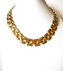 Vintage Gold Toned Link Necklace 100120