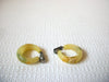 Vintage Yellow Hoop Earrings 100220