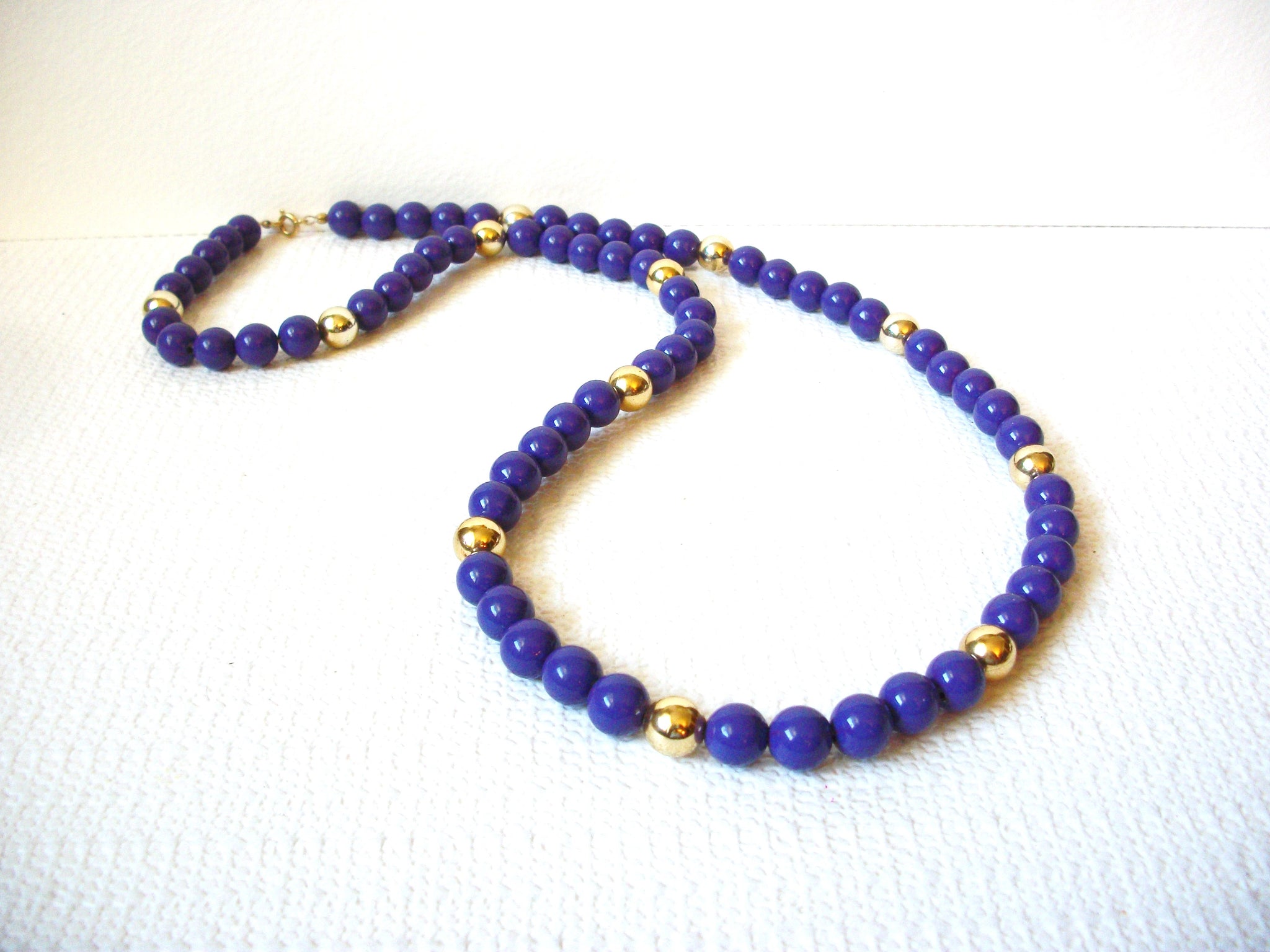 Vintage Purple Gold Necklace 100320