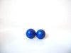 Retro Blue Button Earrings 100220