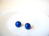 Retro Blue Button Earrings 100220