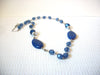 Vintage Blue Silver Necklace 100320