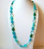 Retro Turquoise Blue Green Necklace 100420