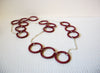 Retro Crimson Red Necklace 100320