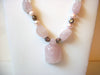 Vintage Rose Quartz Turtle Pendant Necklace 100420