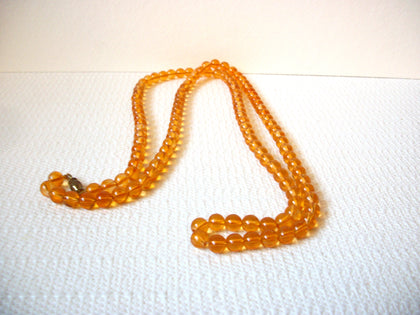 Retro 1970s Orange Necklace 100420