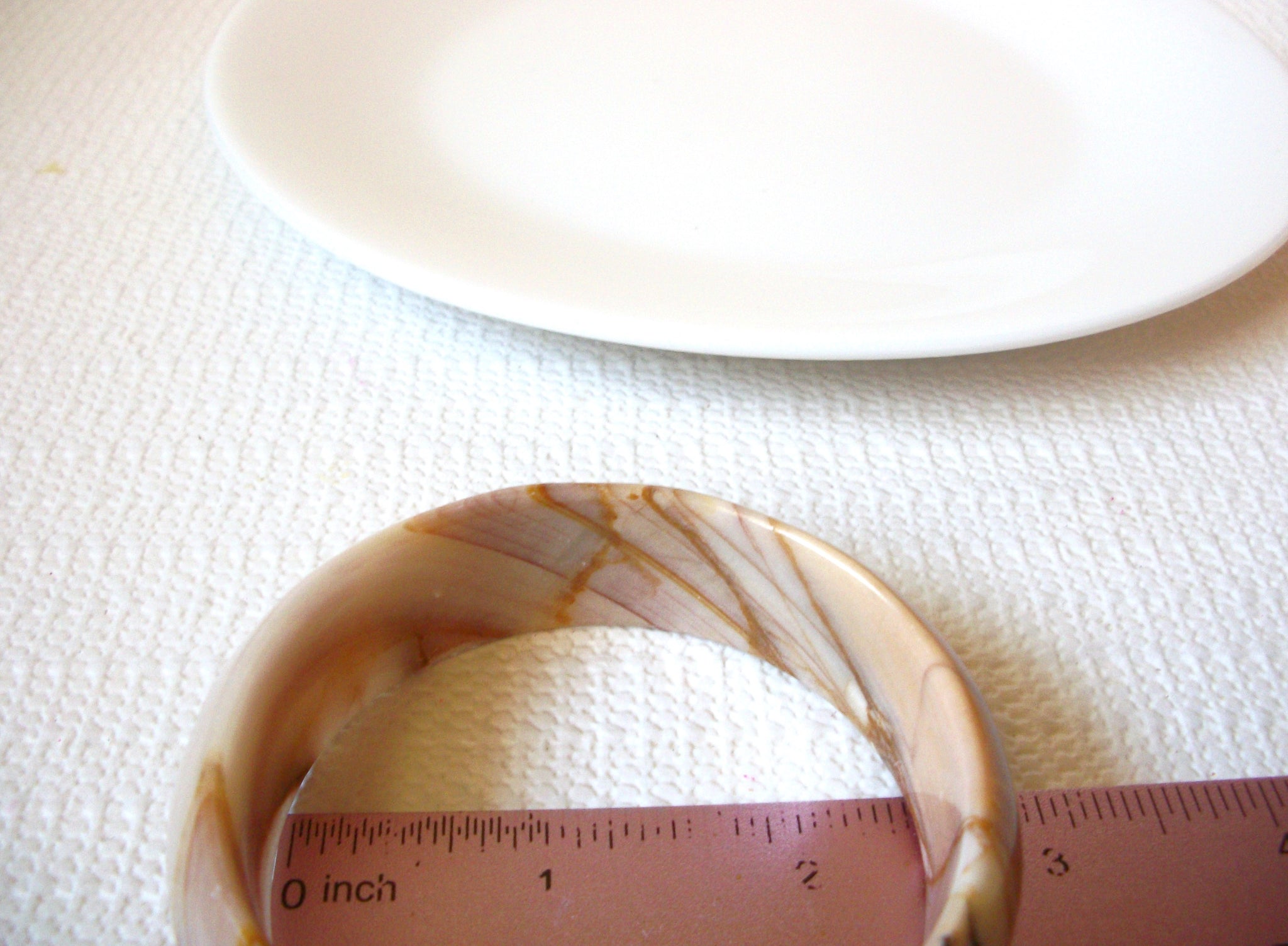 Retro Marble Stone Bangle Bracelet 100620