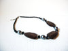Retro Gray Black Silver Necklace 100720