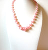 Vintage Pink Moon Glow Necklace 100720